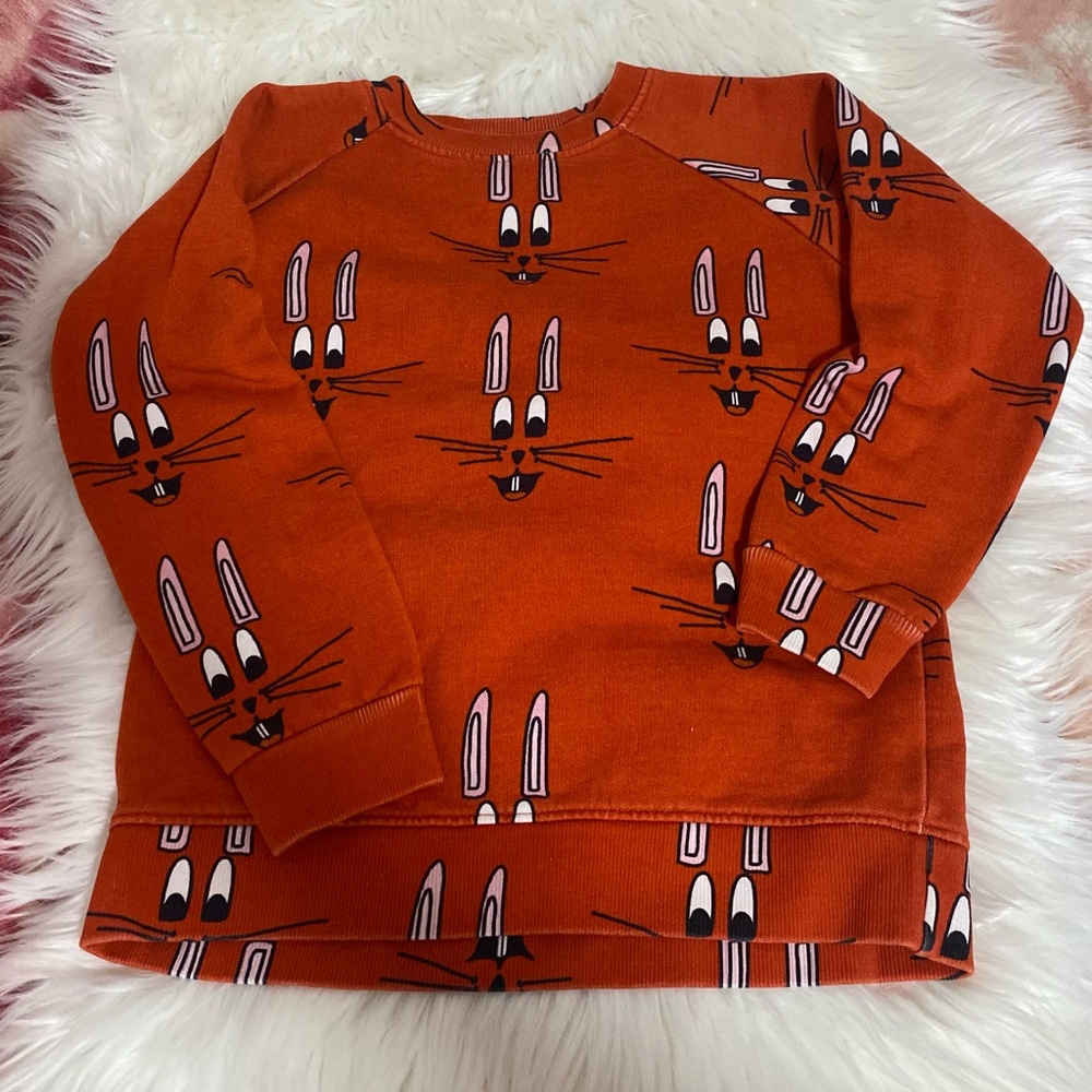 Hugo Loves Tiki Orange Bunny Sweatshirt